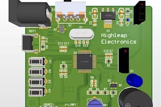 design embedded system pcb for arduino stm32 attiny and control systems