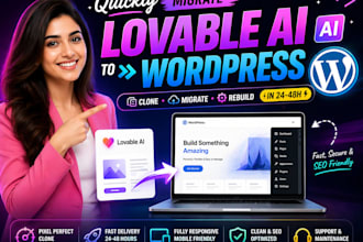 convert lovable ai to wordpress clone copy website in 24 hours