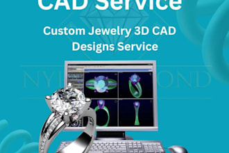 create your jewelry engagement ring and 3d jewelry cad design