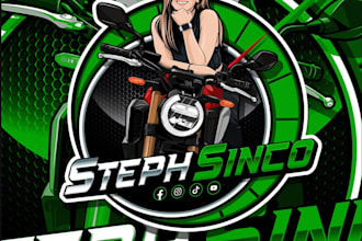 desing classic garage motoshop logo