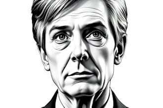 paint a marvelous a hedcut wsj style portrait from a photo for you