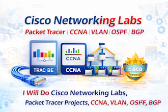 do cisco packet tracer labs, ccna projects