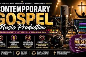 create powerful contemporary gospel music or inspirational christian songs