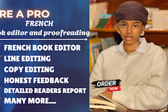 professionally proofread and edit your french manuscript or book for publishing
