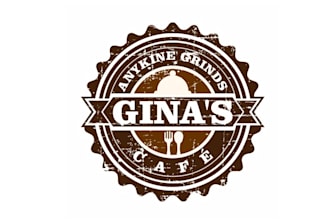 create a fun eye catching logo for grinds cafe coffee