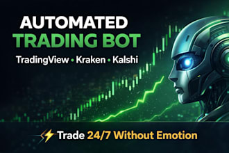 build algorithmic trading bot for tradingview, kraken API, and kalshi