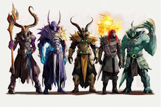 dnd character art and dnd character art