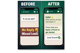build a whatsapp chatbot to capture leads and automate replies