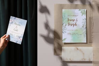 design elegant and custom wedding invitations