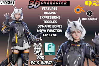 create custom vrchat avatar for pc and quest