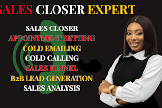 be your high ticket sales closer sales rep sales agent b2b sales leads