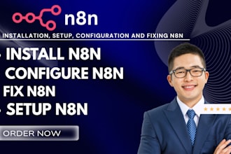 install, configure optimize and setup n8n workflow automation server, deploy n8n