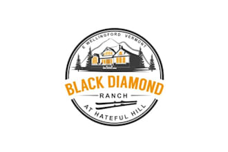 design luxurious fantastic ski lodge logo