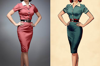 design pin up girl and pin up girl