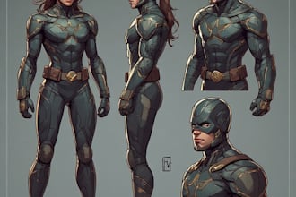 create cartoon avatar and superhero character of yourself