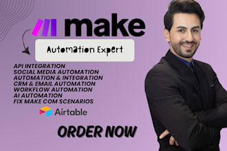 do make com automation, made com, make automation, make com, integromat, n8n