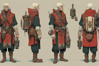 do character design, concept art, and splash art