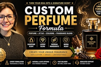 design custom perfume, cologne, attar, fragrance blend