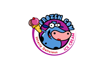 design corporate ice cream store brand logo