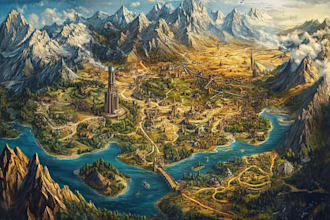 create a jaw dropping fantasy, board game, or dnd map