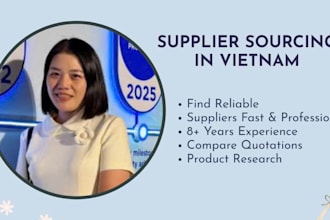 source reliable suppliers and products from vietnam