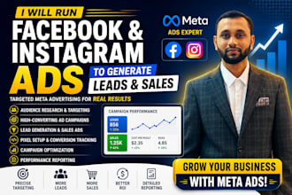 run facebook and instagram ads for lead generation and sales