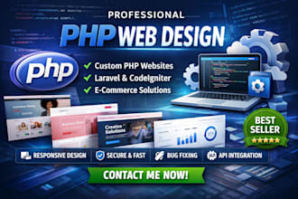 design and develop a responsive PHP website