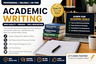 professional academic writing with clear structure and quality
