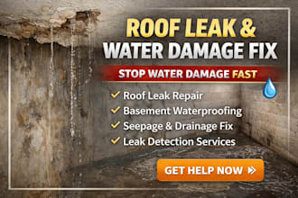 roof leak repair waterproofing basement seepage water damage fix