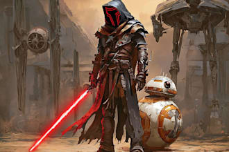 make a sci fi star wars character for you