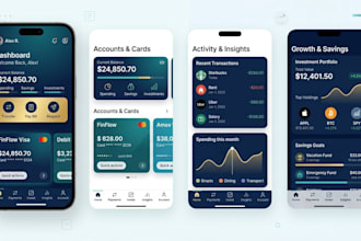 design fintech app UI UX