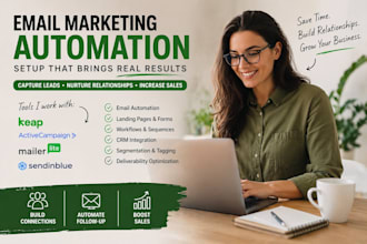 do keap, sendinblue, mailerlite, active campaign, mailerlite automation