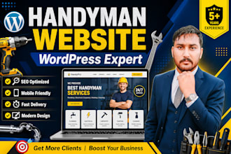 build a modern handyman, construction, plumber, electrician website