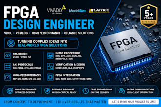 provide verilog design services for fpga