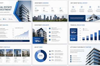 create convert real estate presentation, property investment slide deck strategy