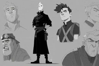 character design in comic style