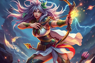 illustrate legendary dnd fantasy rpg character designs for epic adventures