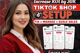 setup 30k ROI tiktok shop fix tiktok dropshipping shop fb ig shop marketing