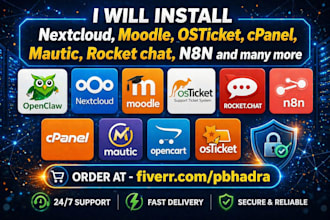 install nextcloud, moodle, osticket, glpi, cpanel  and more on your server