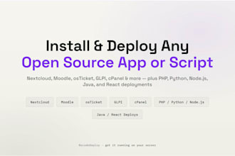 install nextcloud, moodle, osticket, glpi, cpanel  and more on your server