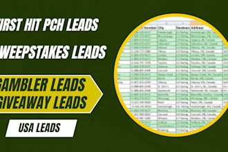 premium sweeps takes leads, timeshare owner bank leads, p c h leads, hotel leads