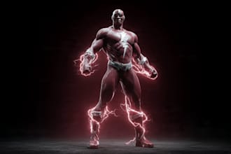 superhero character for comics
