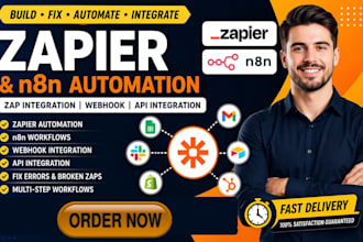 setup fix or zapier zap integration zapier automation n8n webhook n8n automation
