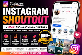 do an instagram shoutout on a 100k personal page