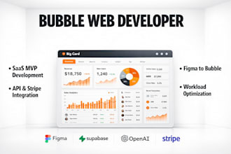 design bubble io ui ux, convert figma to bubble, build responsive bubble website