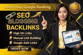 design blogging website on page SEO and backlinks