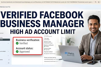 manage, fix, and provide facebook business manager services