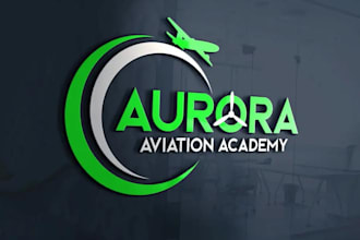 do eye catchy airline, aviation with original concept logo