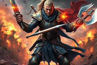 intricate dnd fantasy rpg character art inspired by your world