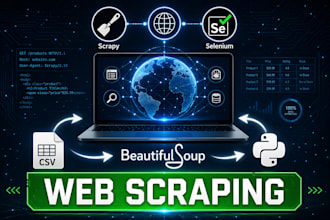 extract and scrape valuable data from any website using python